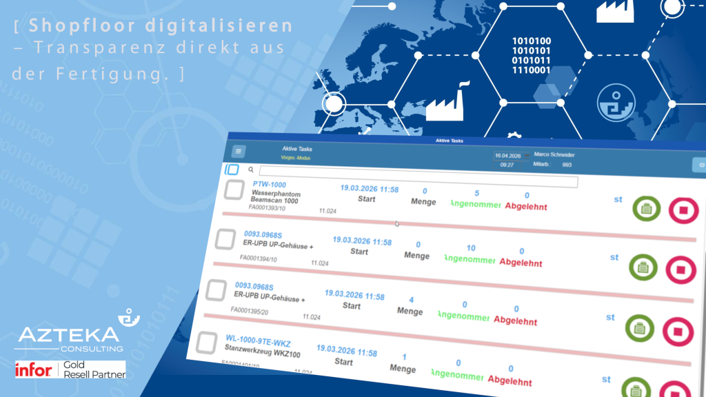 Transparenz direkt aus der Fertigung